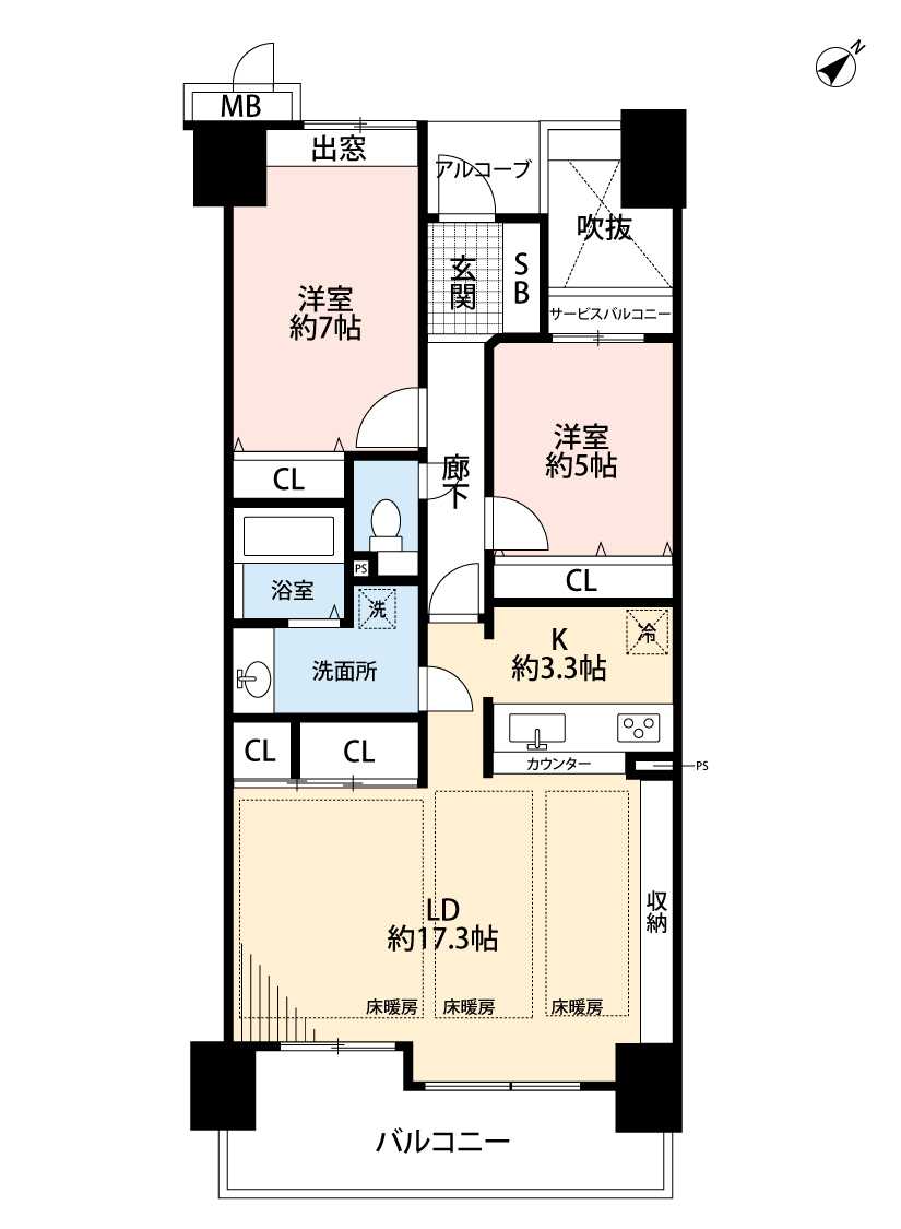 サーパス西大畑Ａ604