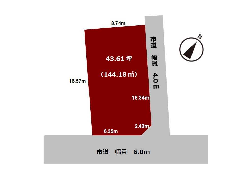 新潟市中央区関屋松波町三丁目 売地