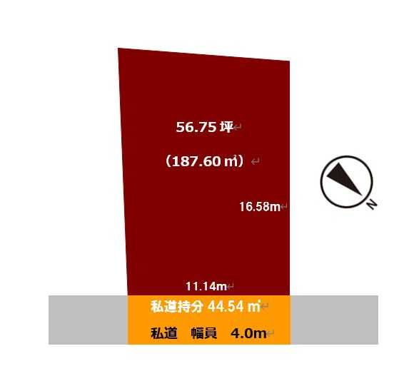 新潟市西区大学南二丁目 売地③