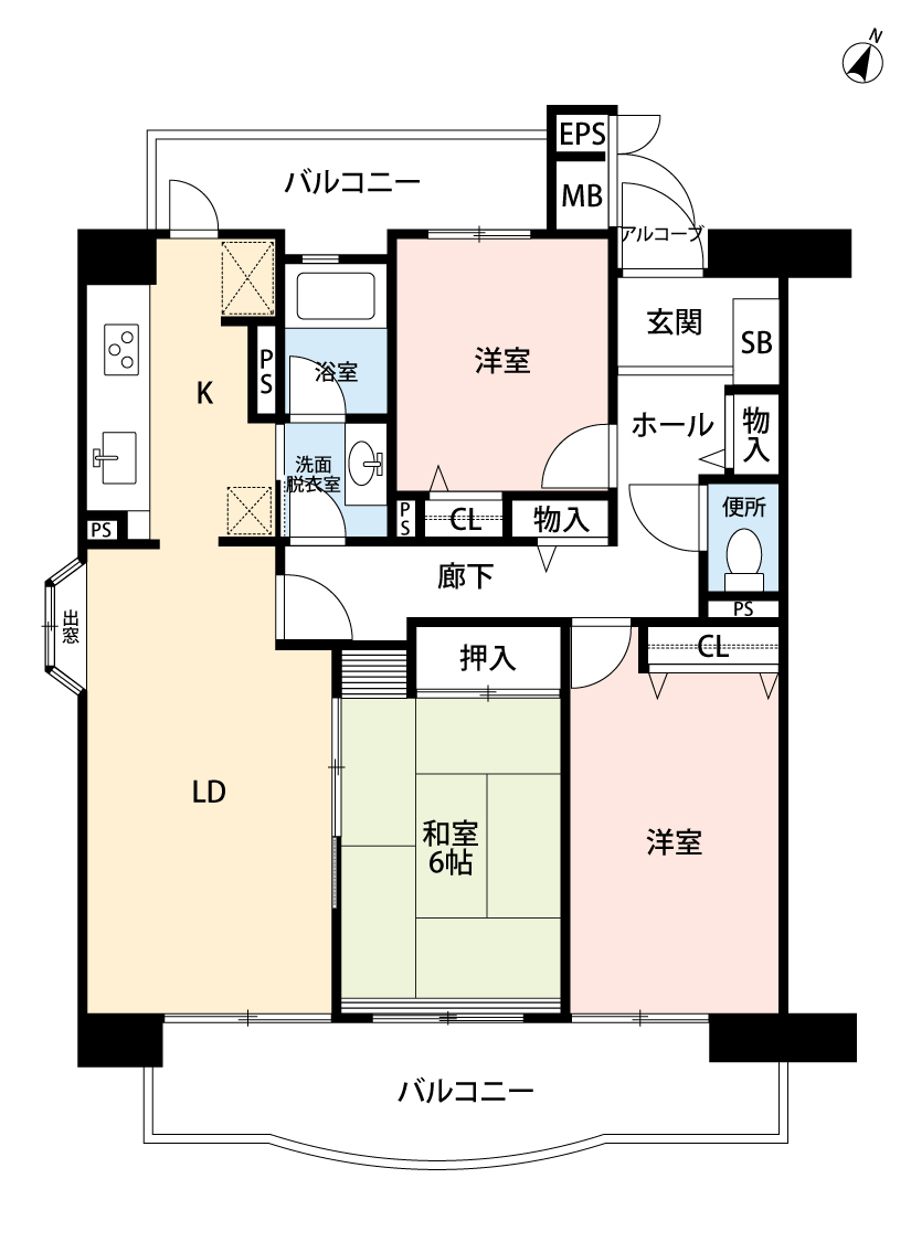 グリーンタウン東新潟壱号館 108号室 画像13 グリーンタウン東新潟壱号館 108号室 画像13